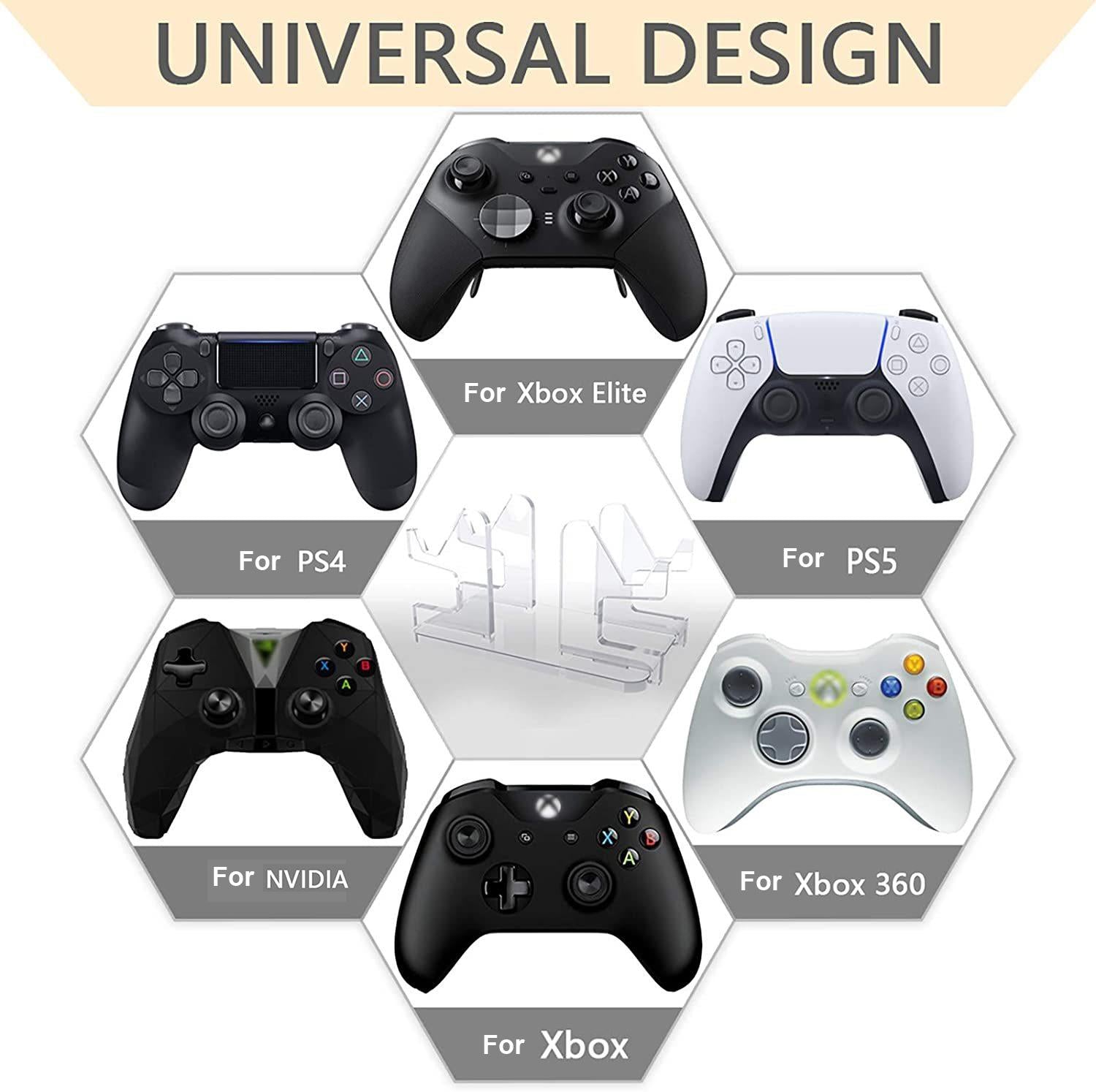 NNEIDS Acrylic Game Console Stand For Xbox Elite / Ps4 / Ps5 / Nvidia
