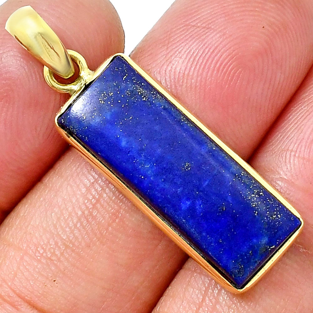 18K Gold Plated Rectangle Gemstone Pendant & Earrings Jewelry Set TGT1002 TM-1001-3