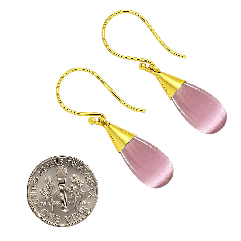 Elegant 18K Gold Plated Teardrop Pendant & Earrings Jewelry Set TGT1004 TM-1024-4