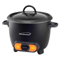 Brentwood 3 Cup Uncooked/6 Cup Cooked Non Stick Rice Cooker in Black-0