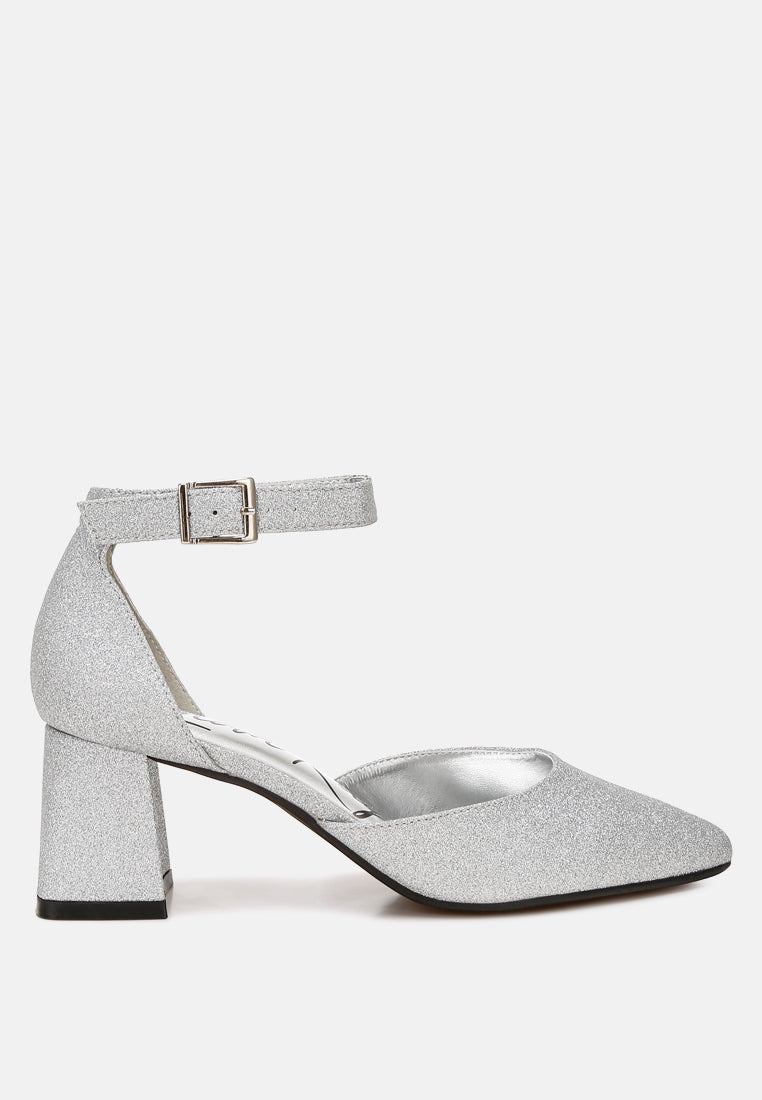Taznia Glitter Block Heel Sandals-6
