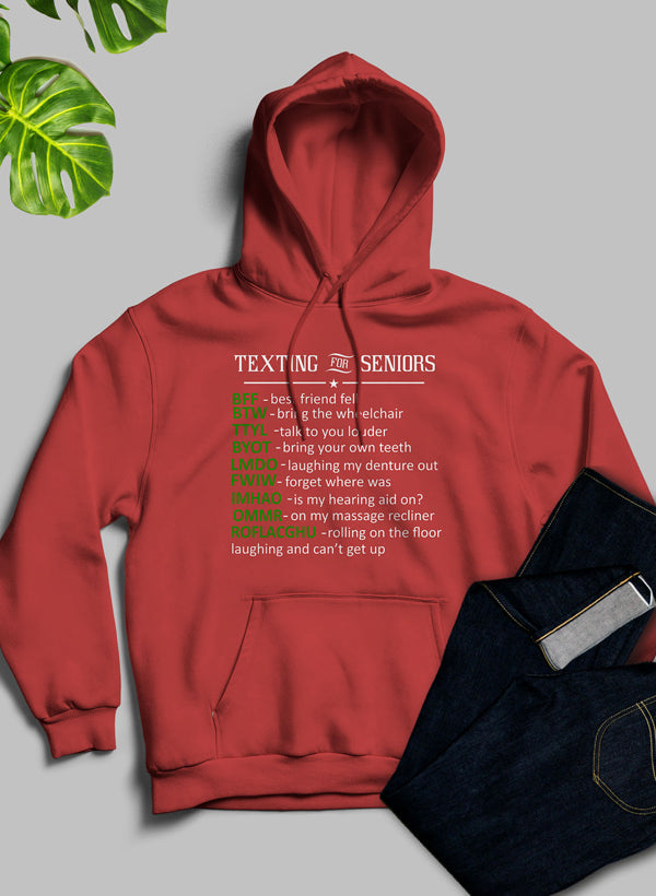 Texting For Seniors Hoodie-1
