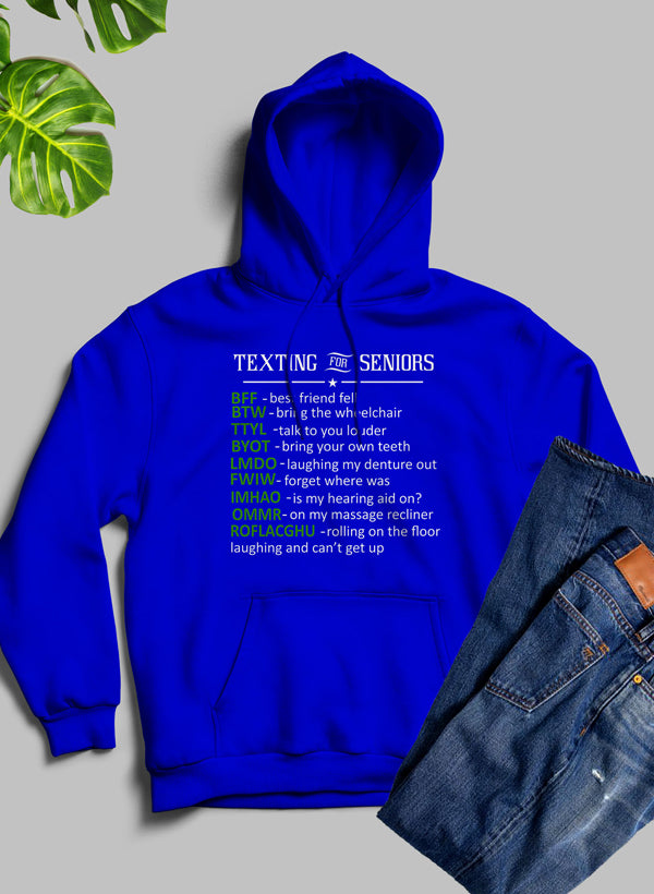 Texting For Seniors Hoodie-2