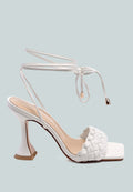 Skora Tie Up Spool Heel Sandals-0