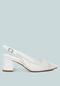 Tolina Knitted Pointy Toe Slingback Sandals-0