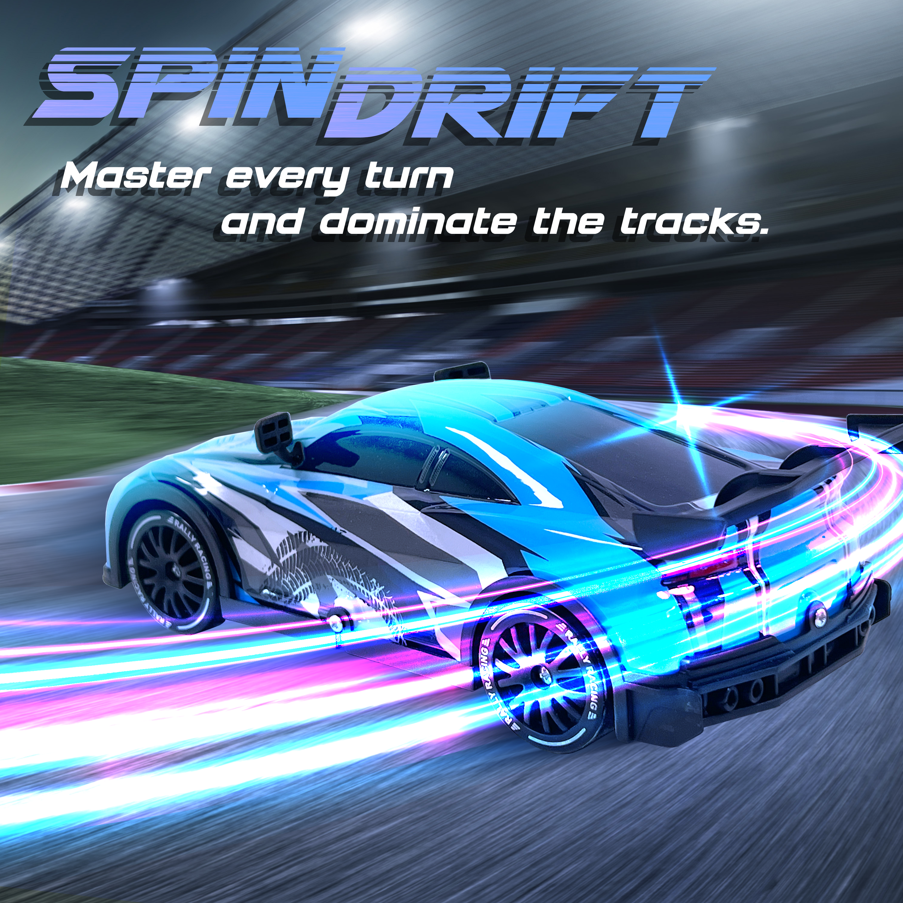 Force1 High-Speed Drift RC Car – Blue-1