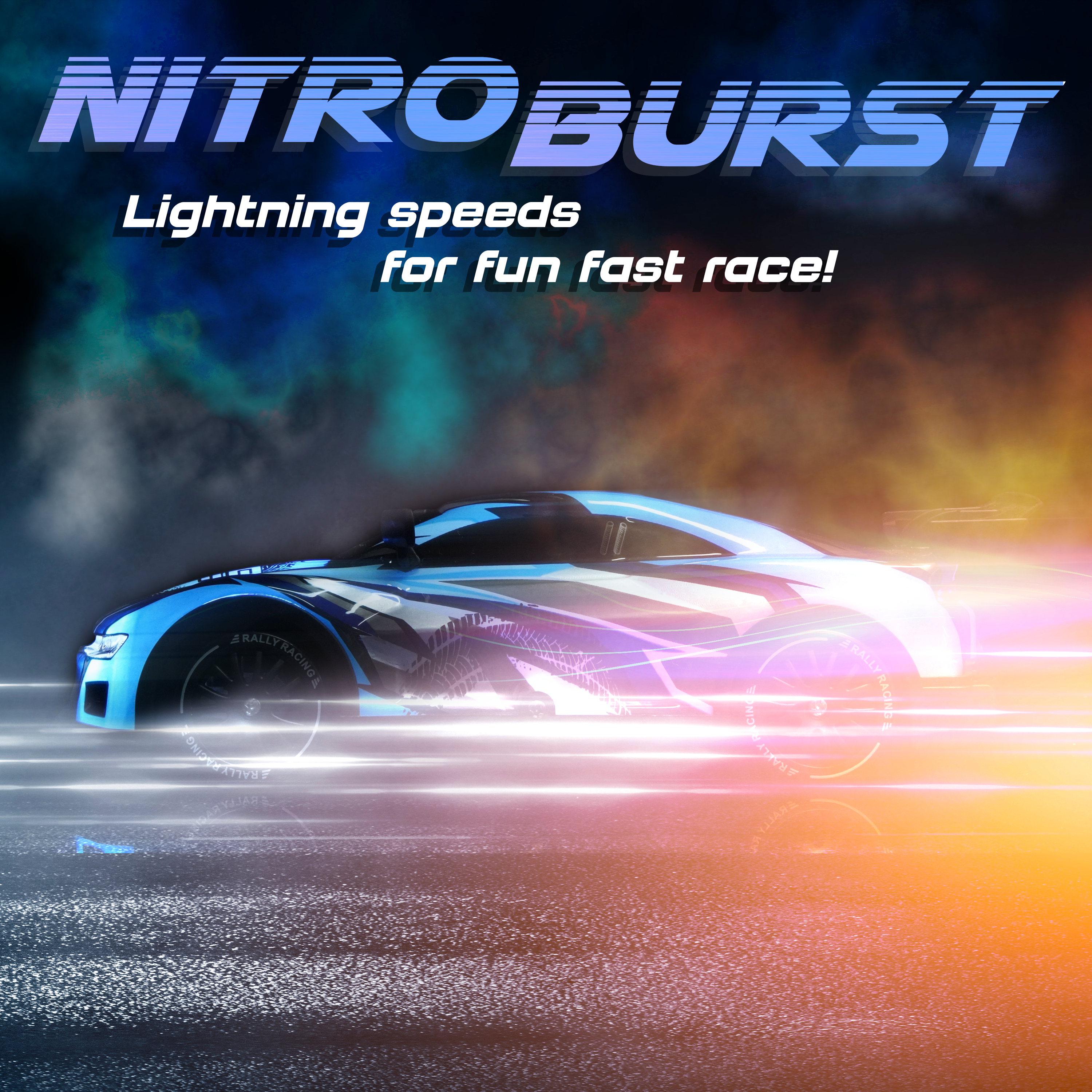 Force1 High-Speed Drift RC Car – Blue-2