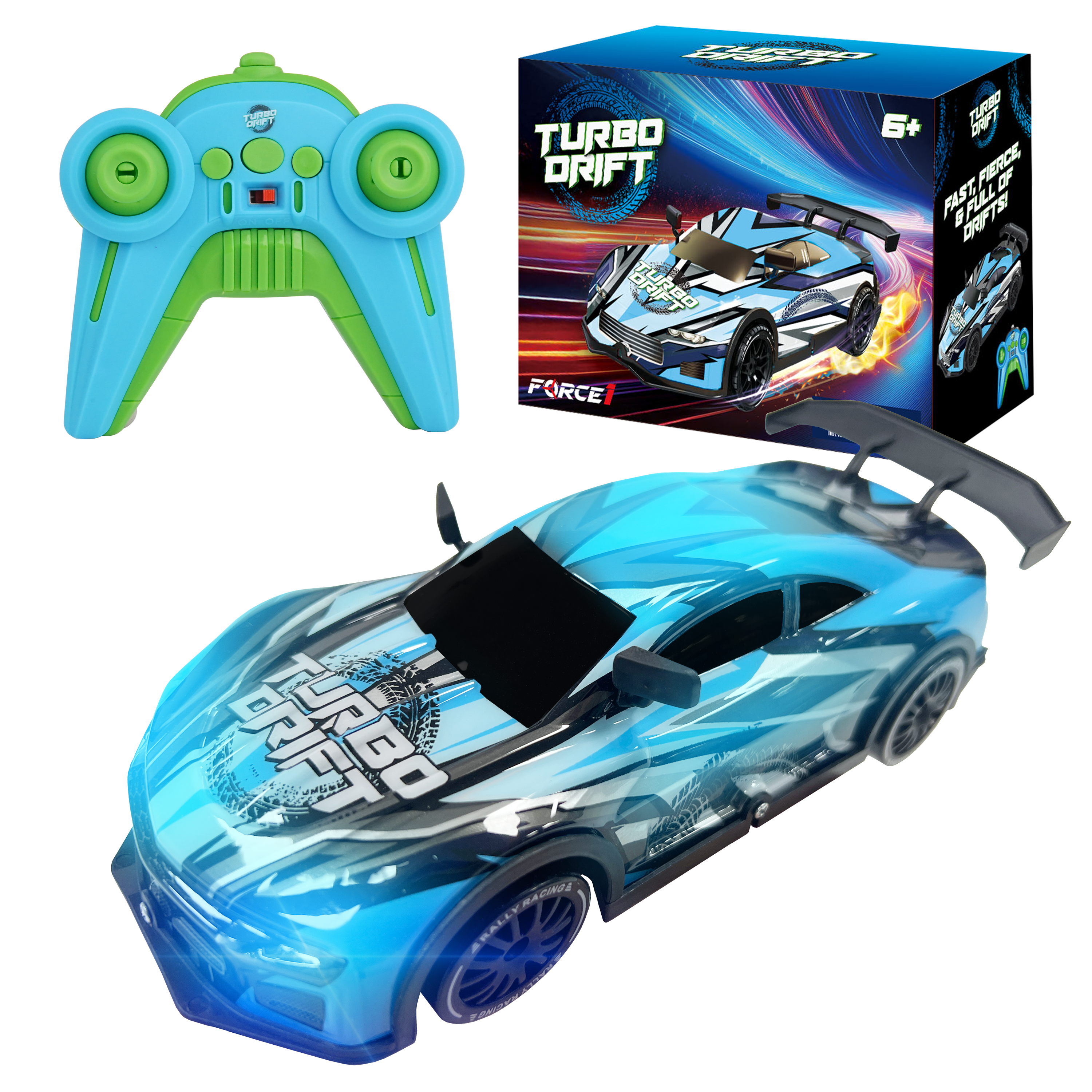 Force1 High-Speed Drift RC Car – Blue-0