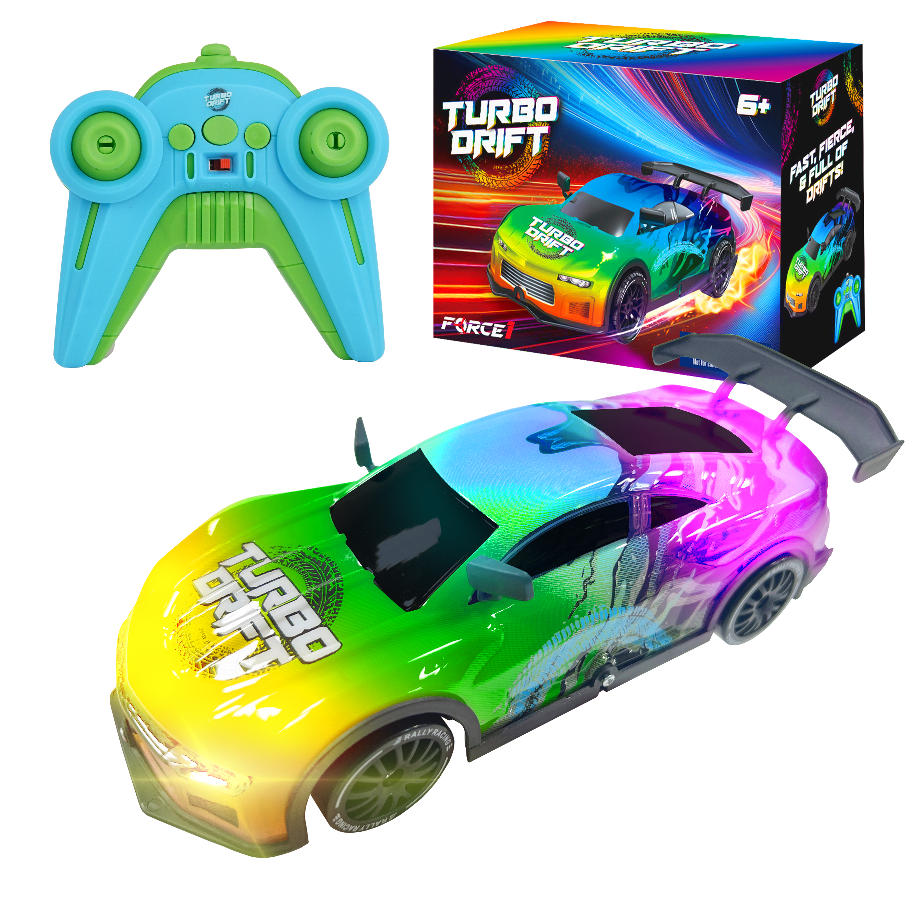 Force1 High-Speed Turbo Drift Racing RC Car-0