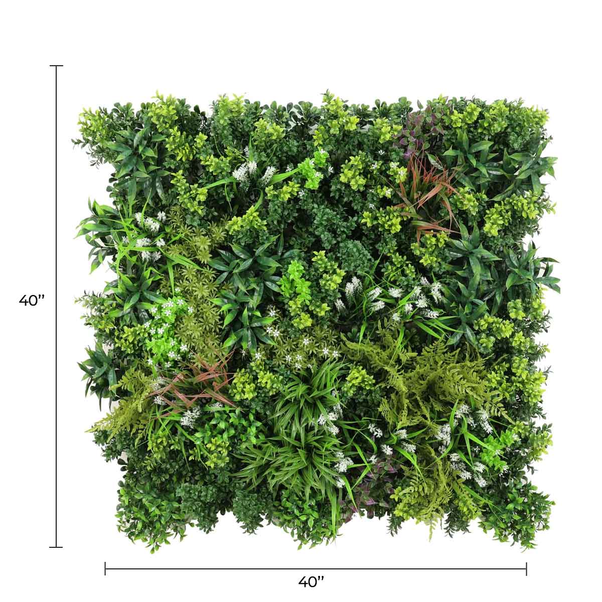 Amazon Jungle Artificial Vertical Garden Green Wall Panel 40×40in 11 SQ FT – UV Resistant – Commercial Grade-1