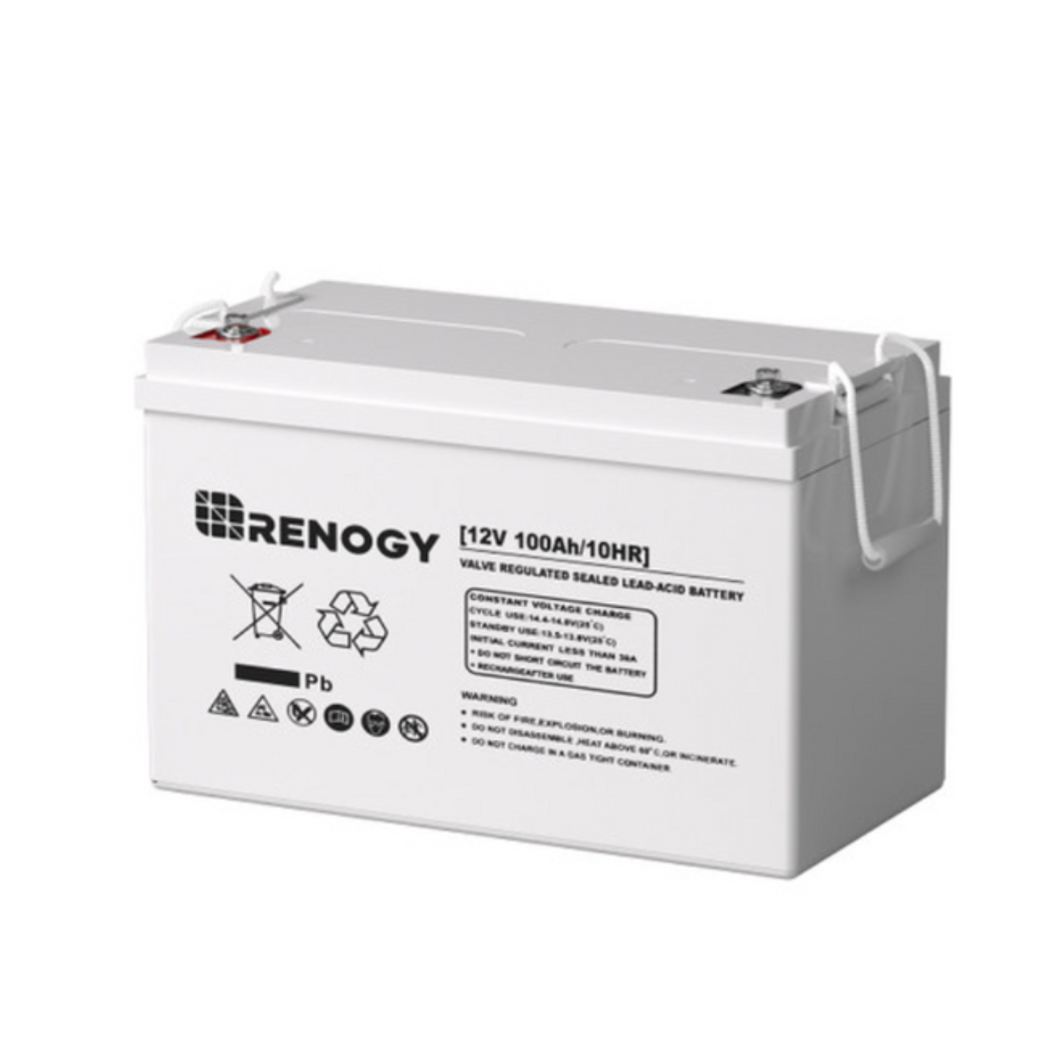12V 100Ah AGM Rechargeable Battery, Long-Lasting Deep Cycle Power Solution-4