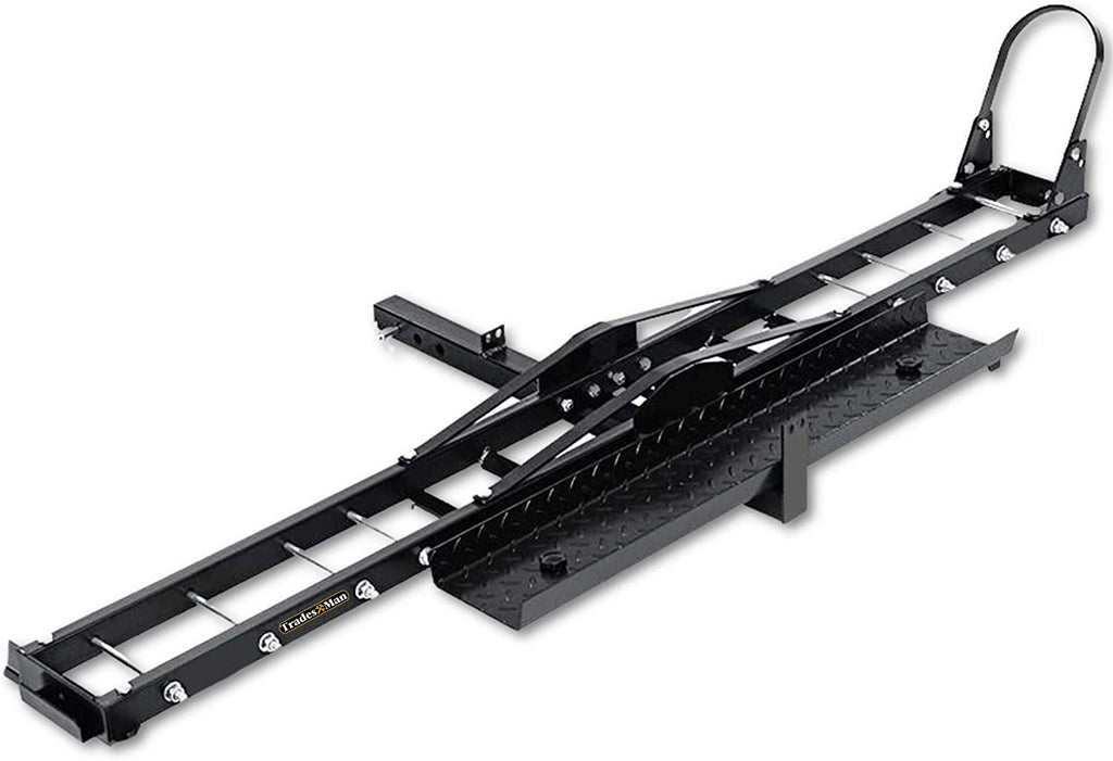 NNEDSZ Motorcycle Motorbike Carrier Rack Towbar Arm Rack Dirt Bike Ramp-0