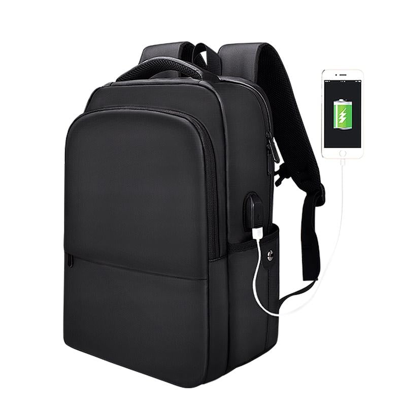 NNEDSZ Waterproof Laptop Backpack with Usb Interface for 15 Laptops - Black