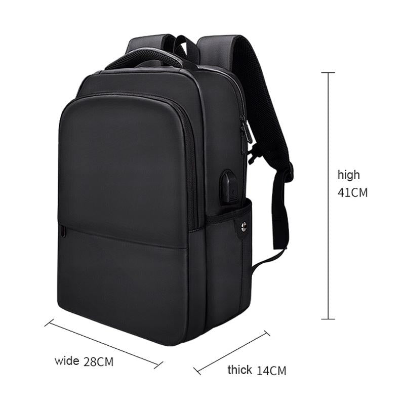 NNEDSZ Waterproof Laptop Backpack with Usb Interface for 15 Laptops - Black