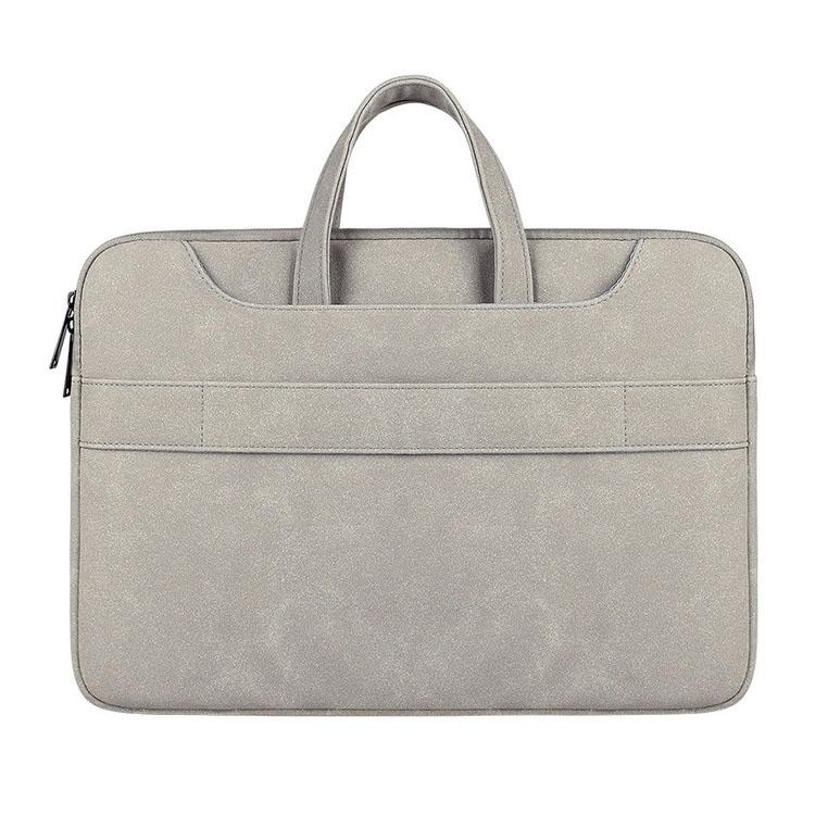 NNEDSZ Waterproof Portable One-shoulder Handbag for 14.1 Laptops with Magic Stick & Suitcase Belt - Pu Leather Zipper Hidden Strap - Pink