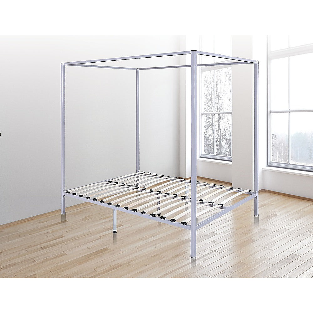 NNEDSZ 4 Four Poster Double Bed Frame