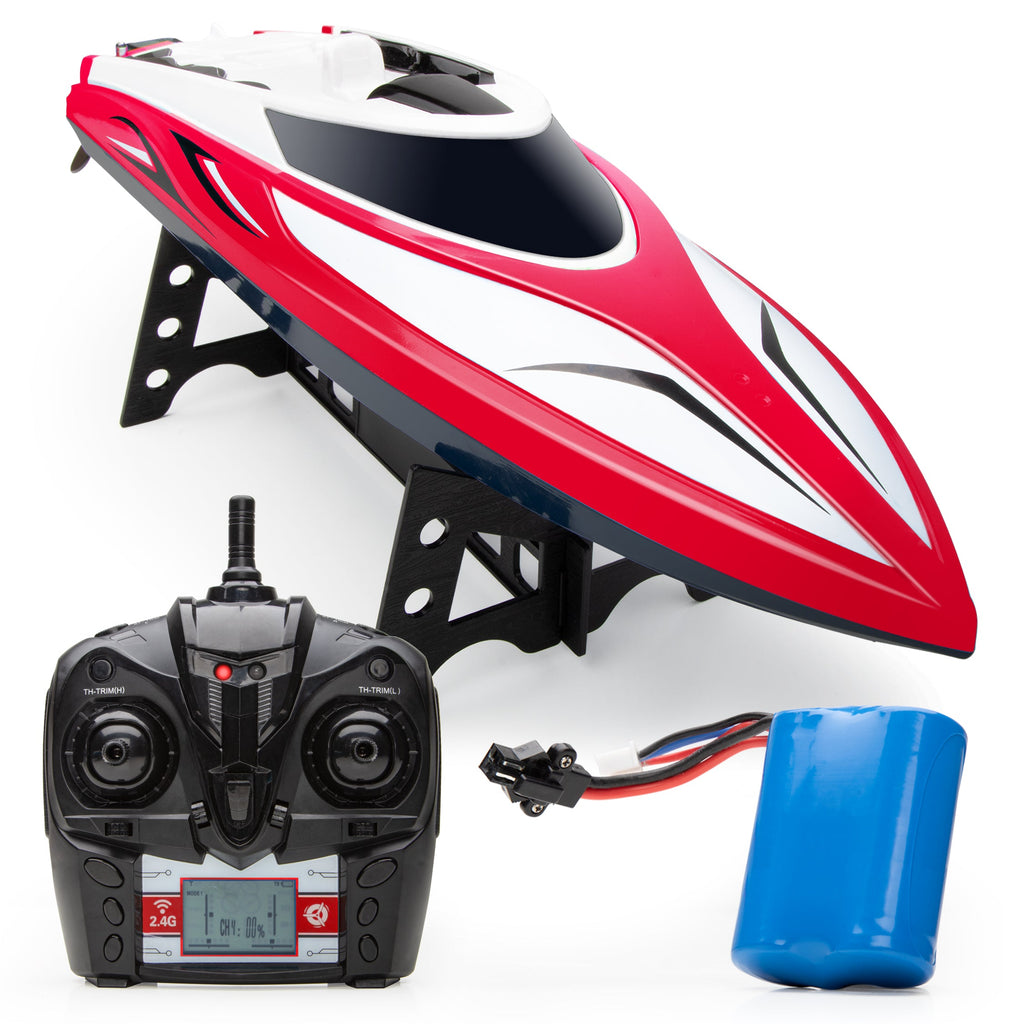 Force1 Velocity H102 RC Boat - Red-0