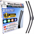 2010 Jeep Wrangler Wiper Blades Set w/1yr Warranty (Set of 2) Pulse Beam Wipers-0