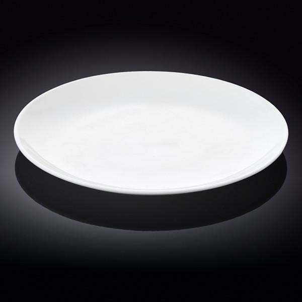 Professional Rolled Rim White Round Plate / Platter 12" inch | 30.5 Cm-0