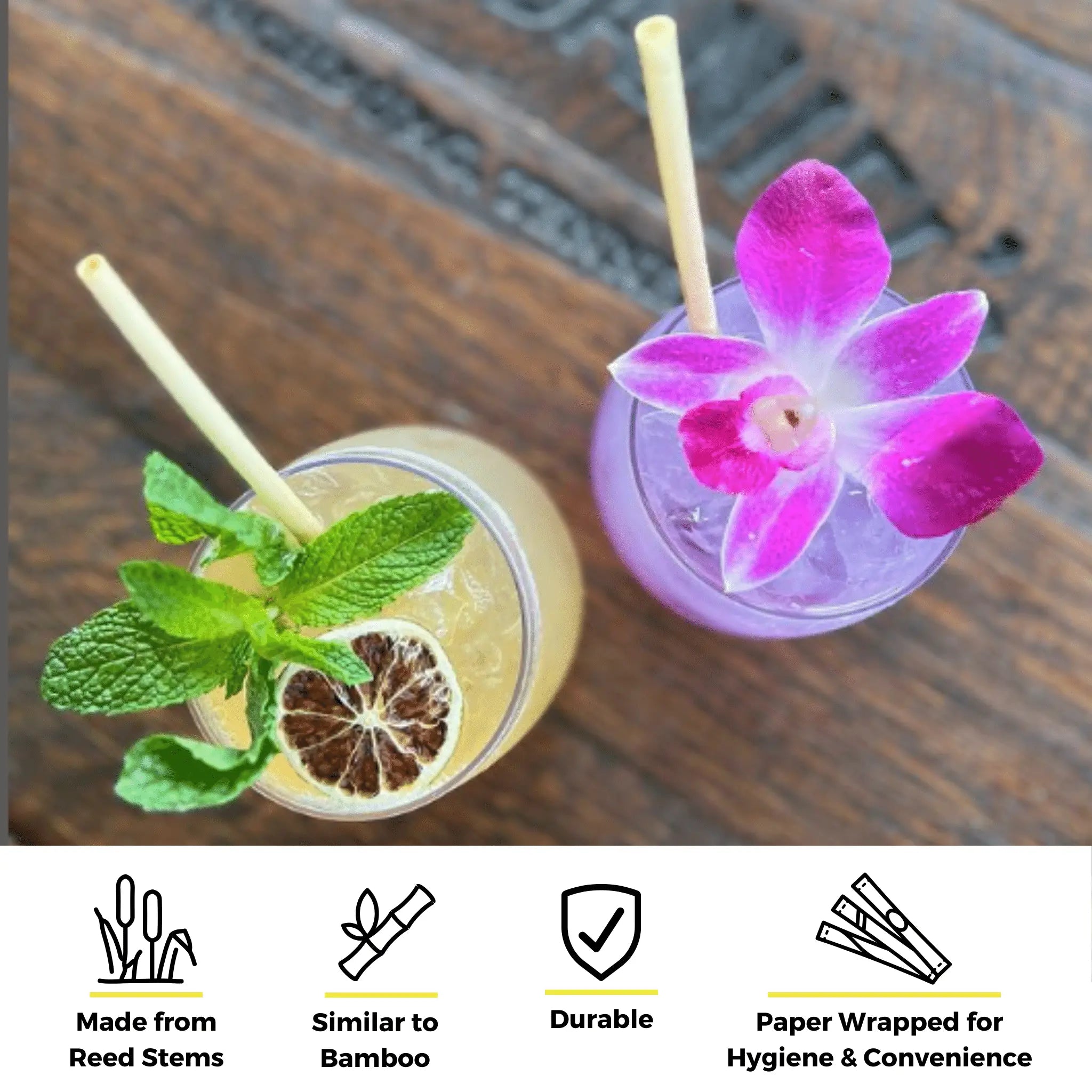 9.8" Wrapped Skinny Reed Straws-1