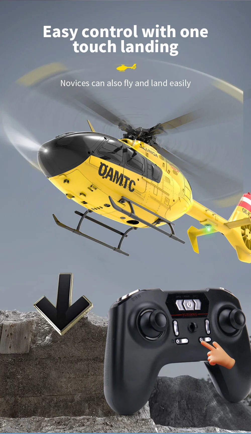 YXZNRC EC135 6CH RC Helicopter