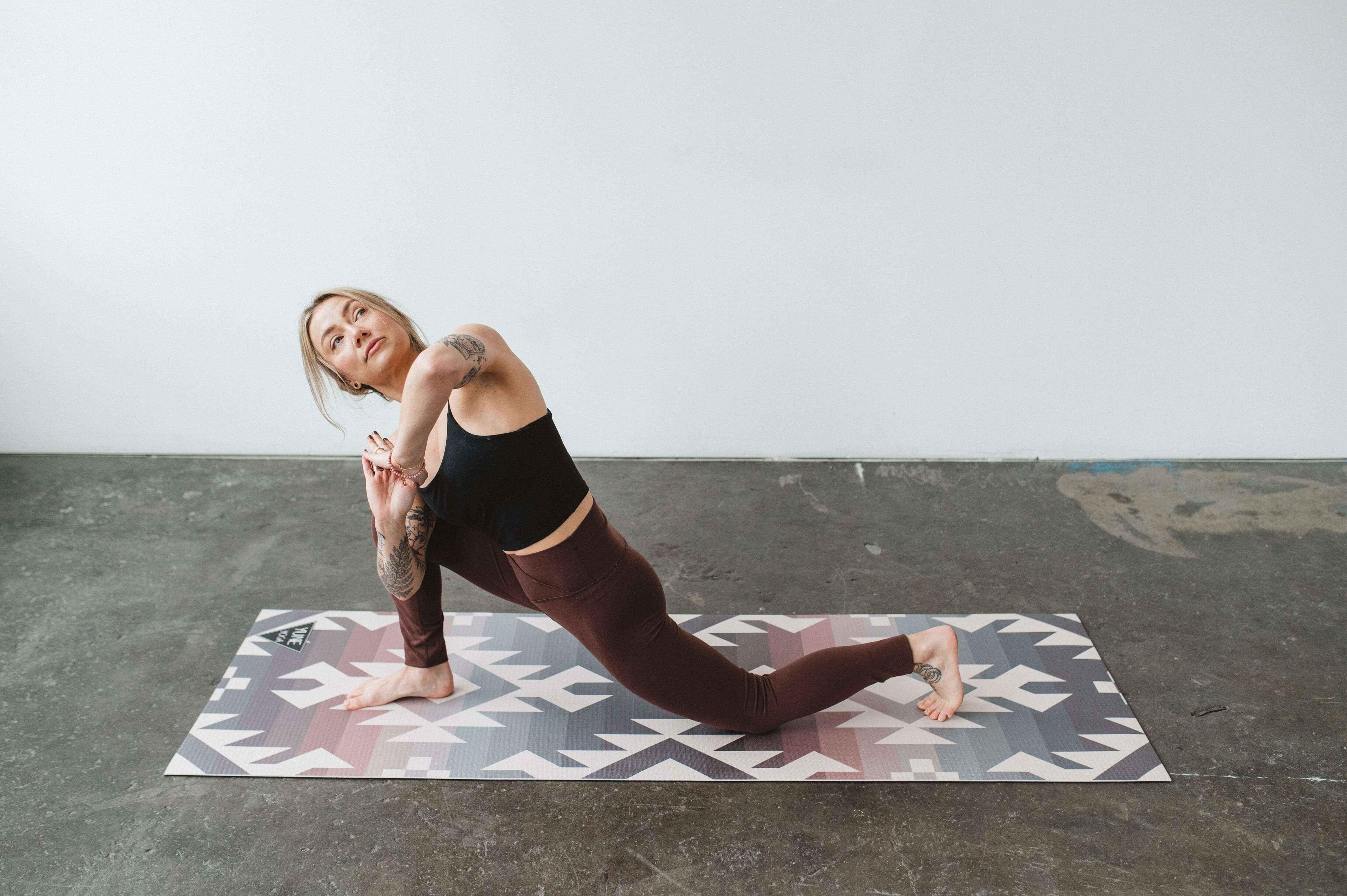 Obsidian Ridge Yoga Mat – 6 mm Extra Thick, Double-Sided Non-Slip, Eco-Friendly PER with UV-Printed Design | Yune Yoga-3