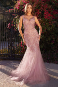Lace & Tulle Mermaid Gown-2