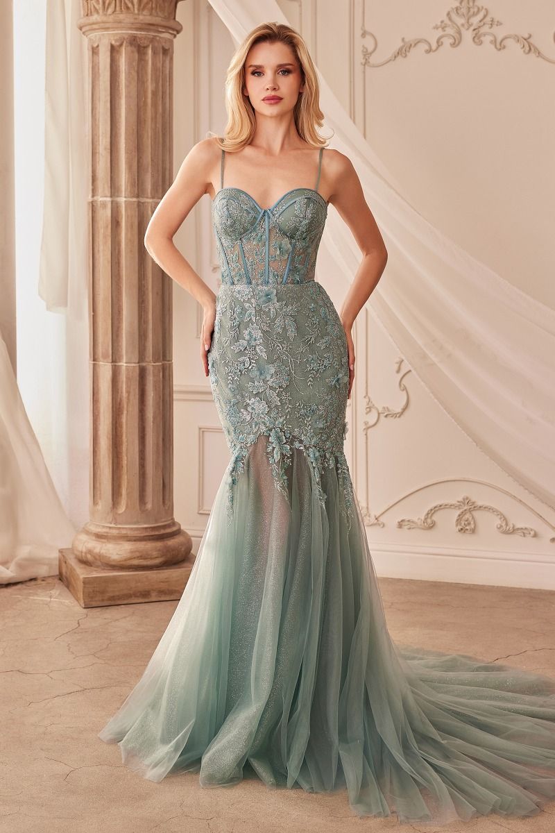 Fit & Flare Embellsihed Gown-4