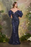 Embellished Fit & Flare Gown-0