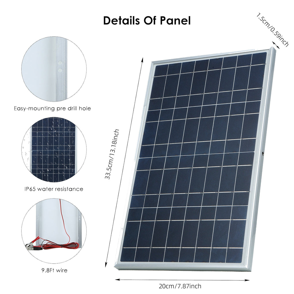Outdoor Solar Power Generator with Detachable Controller