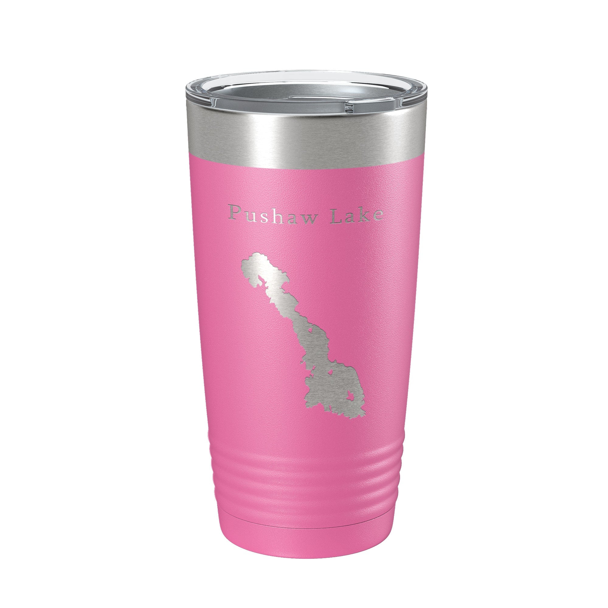 Pushaw Lake Map Tumbler Travel Mug Insulated Laser Engraved Coffee Cup Maine 20 oz-11