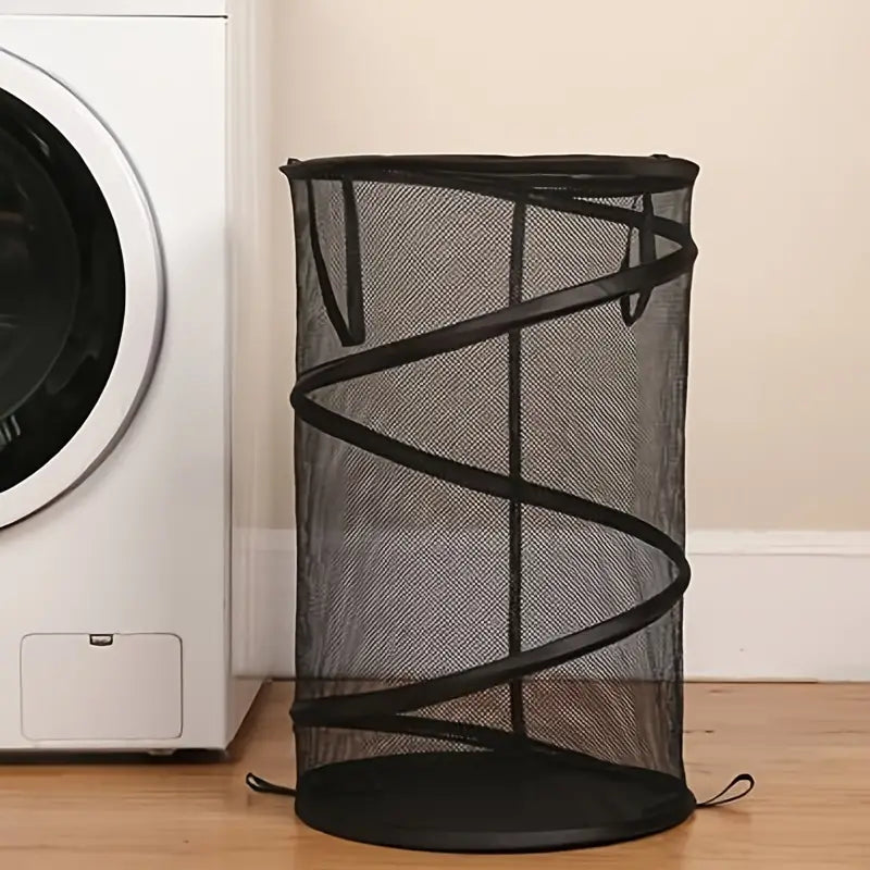 Large Collapsible Cylindrical Laundry Basket (1pc)