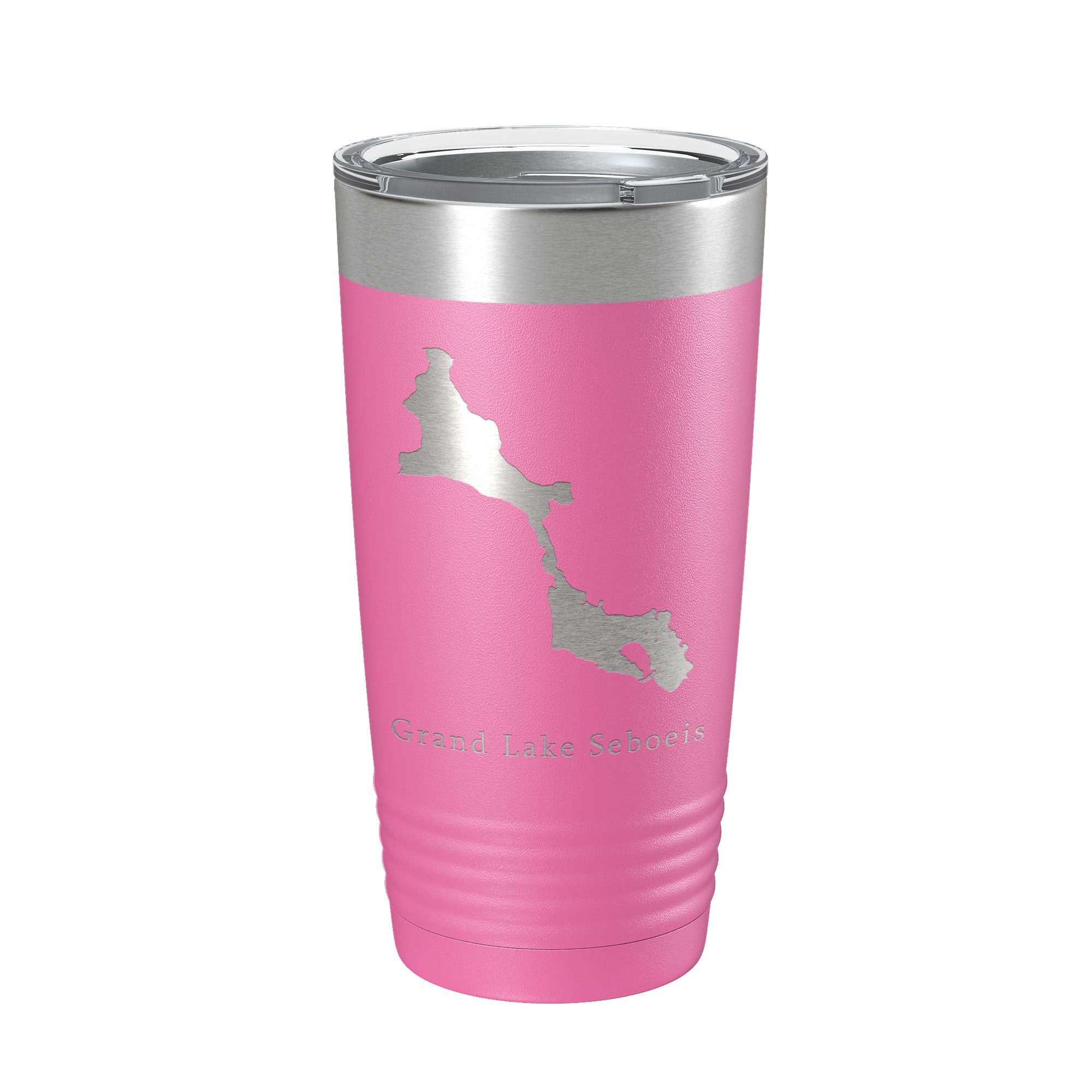 Grand Lake Seboeis Map Tumbler Travel Mug Insulated Laser Engraved Coffee Cup Maine 20 oz-11