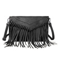 Hoce Women’s Leather Fringe Messenger Bag Hobo Crossbody Tassel Shoulder Bags Gift for Mom Wife Girlfriend
