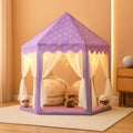 Purple Princess Castle Play Tent With 55x53 Inches-0