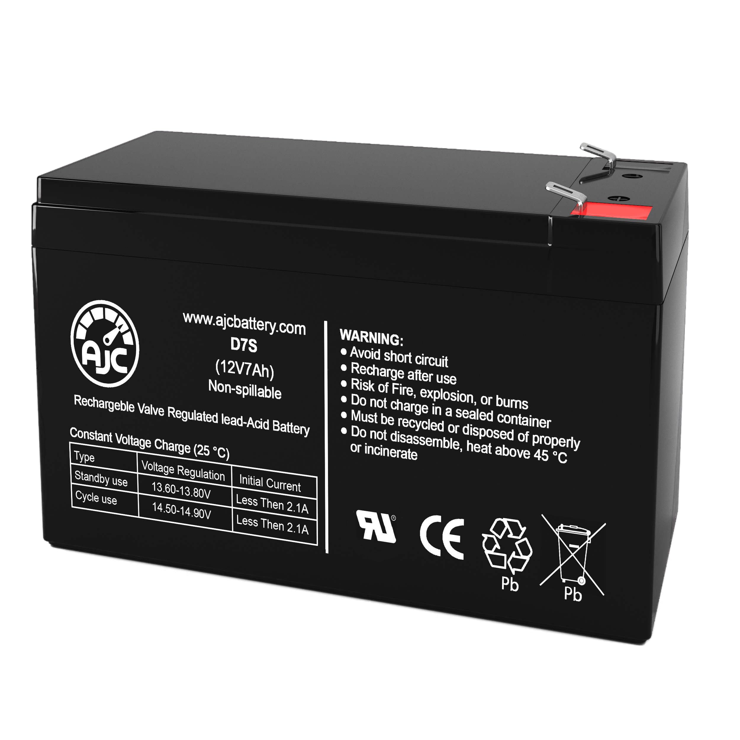 AJC Battery Compatible with Ecoxgear EcoBoulder Plus GDI-EXBLD810 12V 7Ah Speaker Battery