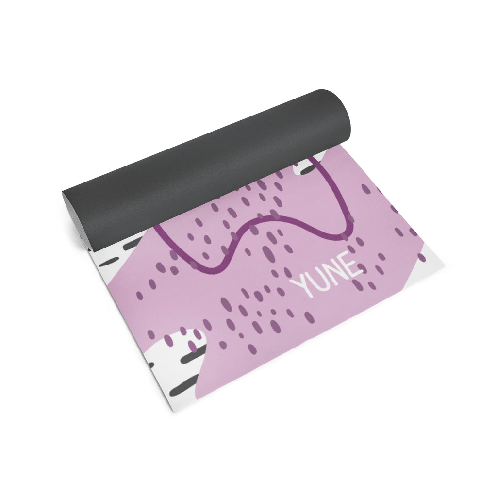 Yoga Mat | 6mm Thick | Pink | Non-Slip | Eco Friendly | Yune Yoga | Boulder-2