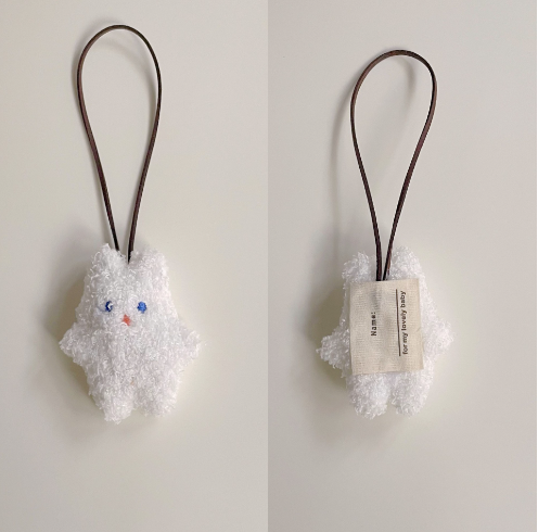 Cute Bear Name Tag Key Chain Pendant for Kids