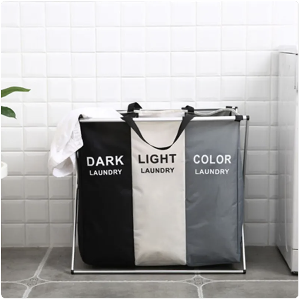 Aluminum Frame Large Laundry Hamper