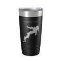 Arcadia Lake Map Tumbler Travel Mug Insulated Laser Engraved Coffee Cup Oklahoma 20 oz-5