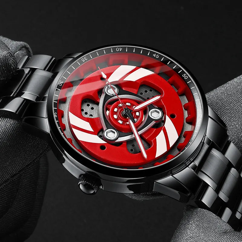 Waterproof Engine Clutch Rotary Watch