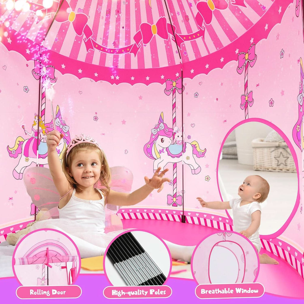 Pink ThreeIn One Princess Multi purpose Indoor Outdoor Play Tent-1