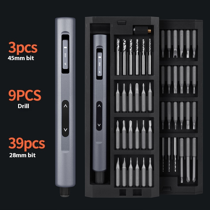 2-in-1 Electric Precision Drill & Screwdriver with LED Display