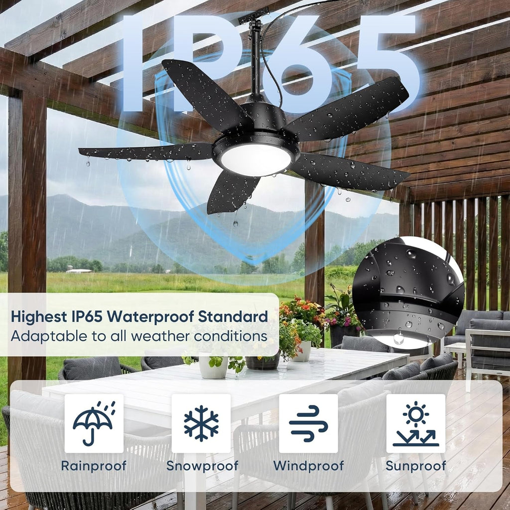 42 Inch Outdoor Weatherproof Ceiling Fan IP65Rated-2