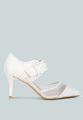 Aneri Buckle Detail Pump Sandals-0