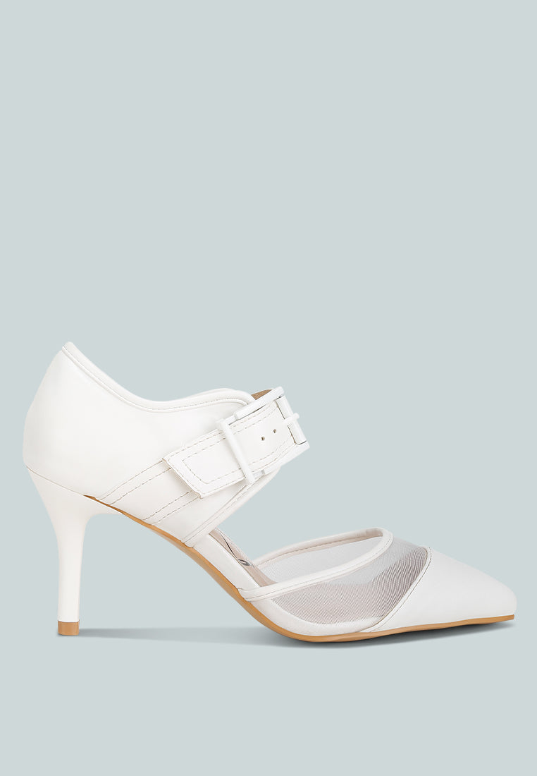 Aneri Buckle Detail Pump Sandals-0