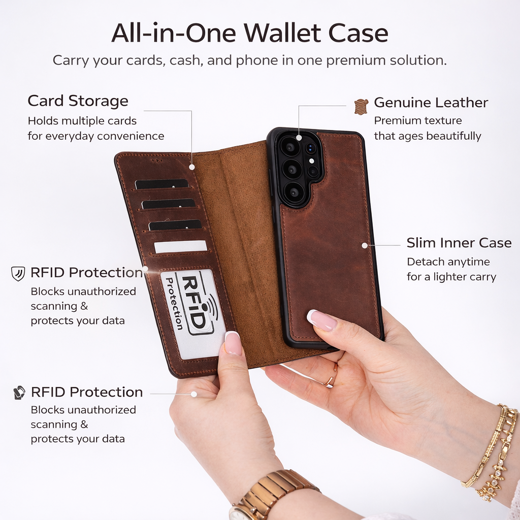 Buffalo Samsung Galaxy S26 Ultra Leather Wallet Case-1