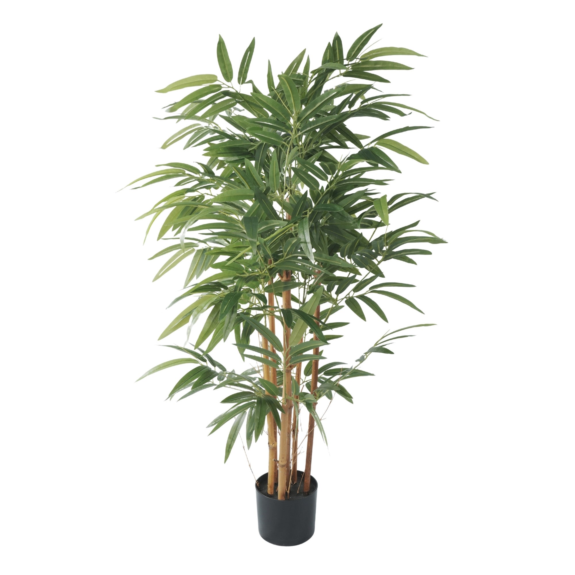 Potted Bamboo Natural Trunk Artificial Tree 47.2in-3