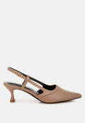 Axton Kitten Heel Slingback Sandals-0