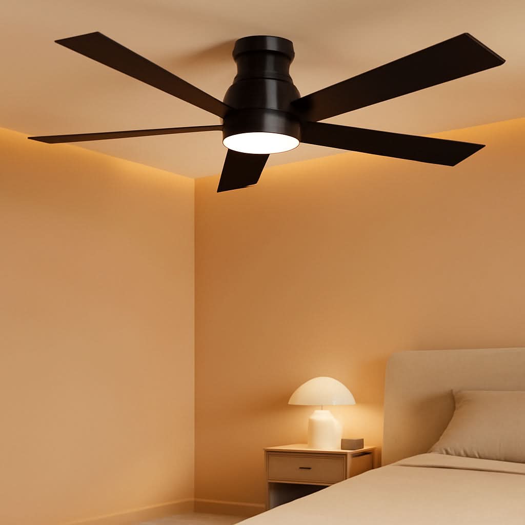 52 Inch Contemporary Ceiling Fan With Remote Control-0